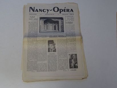 « Nancy opéra » [Revue n°1,2, 4,,6,7, 9,10,11,15,16,17,18,19,...