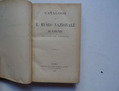 null « Catalogo del R. Muse Nazionale di Frenze (Palazzo del potesta) » Œuvre collective...