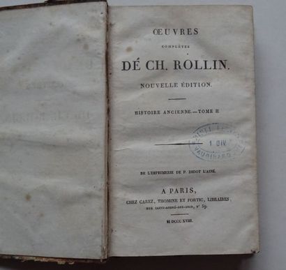 null « Œuvres complètes de Charles Rollin : Histoire ancienne » [tome II], Charles...