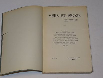 « Vers et prose » [revue tome II], Œuvre collective sous la direction de Paul Fort ;...