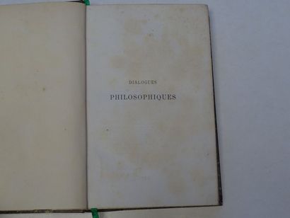 null « Dialogues et fragments philosophiques », Ernest Renan ; Ed. Calmann Lévy éditeur...