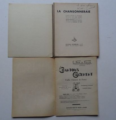 null Lot de 2 ouvrages :

- « La Chansonneraie », Œuvre collective de Paul Barret,...