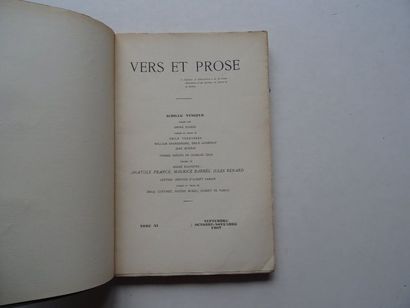 null « Vers et prose » [revue tome XI], Œuvre collective sous la direction de Paul...
