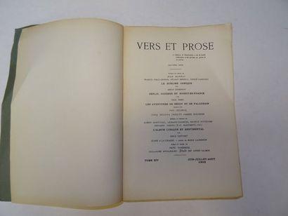 null « Vers et prose » [revue tome XIV], Œuvre collective sous la direction de Paul...