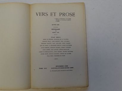 null « Vers et prose » [revue tomes XVI], Œuvre collective sous la direction de Paul...