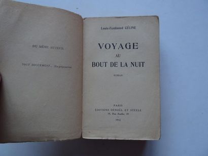 null « Voyage au bout de la nuit », Louis-Ferdinand Céline ; Ed. Denoël et Steele,...