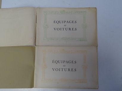 null "Equipages et voitures" [2 books], Collective work under the direction of the...