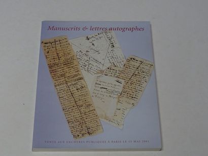 « Manuscrits et lettres autographes » [catalogue...