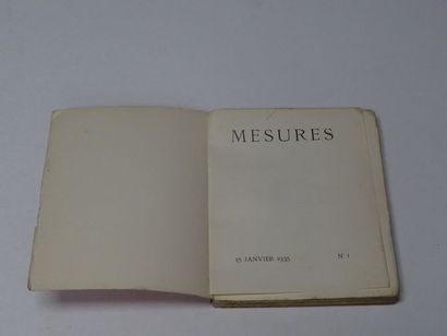 null « Mesures » [Revue littéraire n°1 de 1935, n °2 de 1936, n°1,2,3,4 de 1937,...