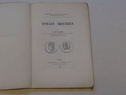 null « Apollon Sminthien » J. de Witte ; Ed. E. Thunot et Cie, 1858, 52 p. (ouvrage...
