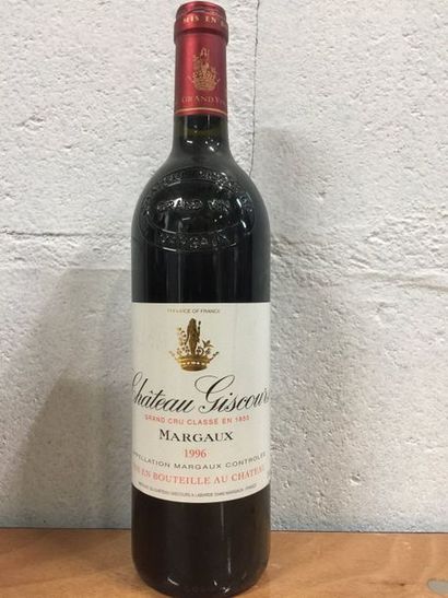 CHÂTEAU GISCOURS 1 bouteille, grand cru classé,

Margaux 1996

Etiquette en bon état,...