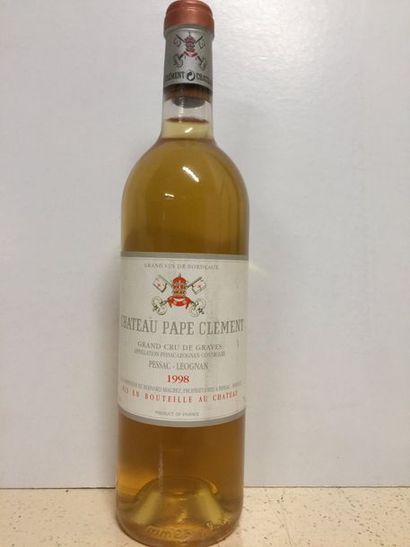 Château Pape Clément 1 bouteille, blanc

 Pessac - Leognan 1998

 TLB, étiquette...