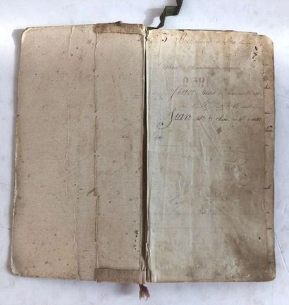 JEAN (Louis) 
Cahier de chansons appartenant à Jean. Honneur à la classe 1879. Manuscrit...