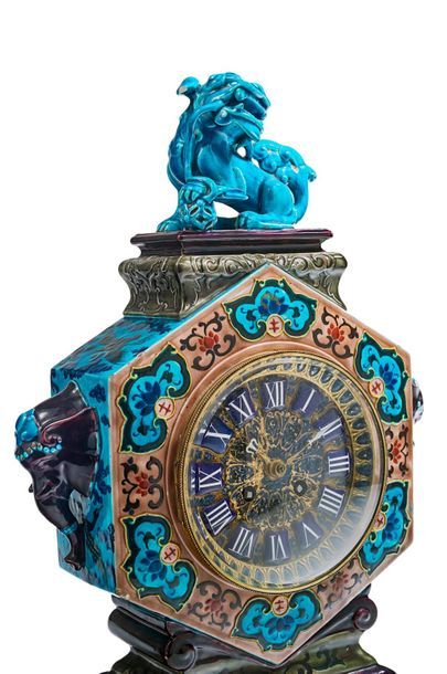 Manufacture Jules VIEILLARD & Co à Bordeaux 
Mantel set comprising a clock and its...