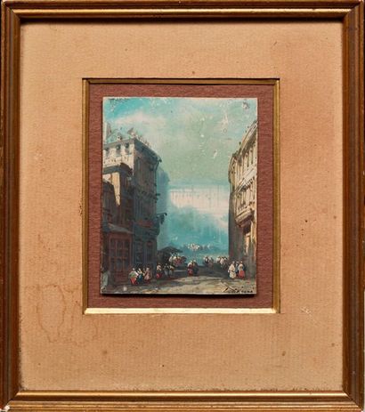 Eugène CICERI (1813-1890) 
Views of the city 4 watercolours
Signed for 3 of them
8...