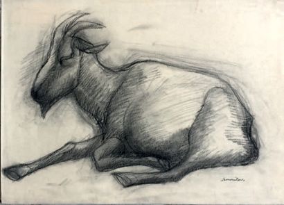 Henri SAMOUILOV (1930-2014) Goats
Three pencil drawings, signed lower right, one...