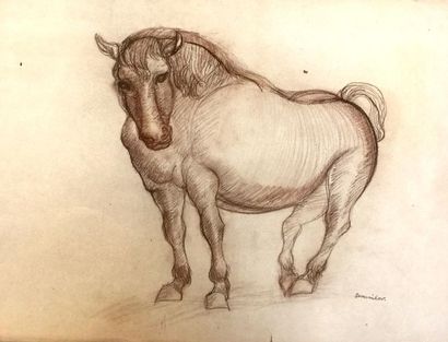 Henri SAMOUILOV (1930-2014) Horses
Five pencil drawings, grease
pencil Enclosed is...