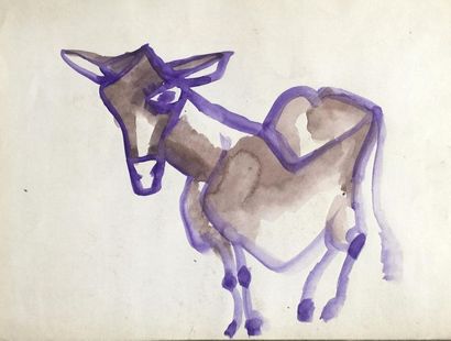 Henri SAMOUILOV (1930-2014) Âne
Dix études à l'encre, aquarelle et crayon