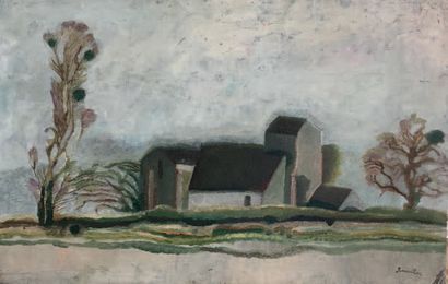 Henri SAMOUILOV (1930-2014) Farm at dawn
Oil on canvas, signed lower right
38 x 60...