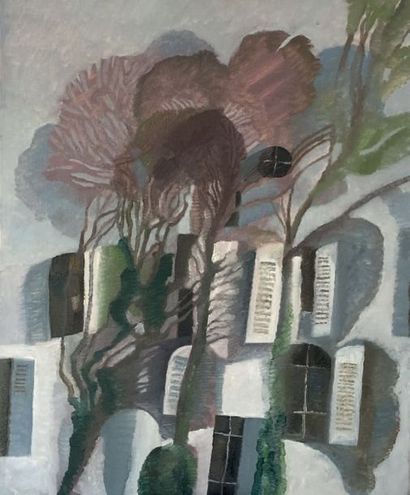 Henri SAMOUILOV (1930-2014) Façade
Huile sur toile, non signée
55 x 46 cm