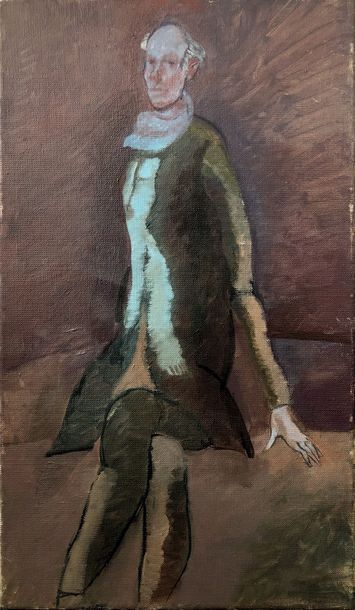 Henri SAMOUILOV (1930-2014) Autoportrait
Huile sur toile, non signée
48 x 72 cm