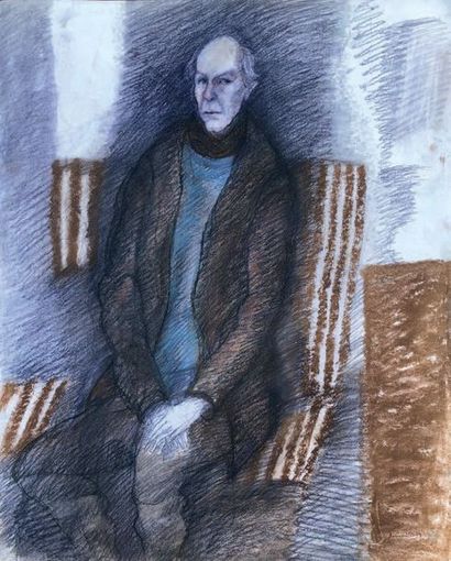 Henri SAMOUILOV (1930-2014) Autoportrait
Pastel, signé en bas à droite
65 x 50 c...