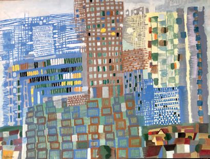 Henri SAMOUILOV (1930-2014) Immeubles
Gouache, signée en bas à gauche
50 x 65 cm