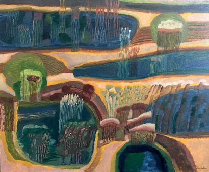 Henri SAMOUILOV (1930-2014) Landscape with reeds
Oil on canvas, signed lower right
46...