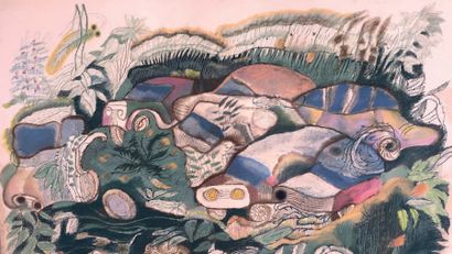 Henri SAMOUILOV (1930-2014) Tortues
Pastel, signé en bas à droite
75 x 110 cm