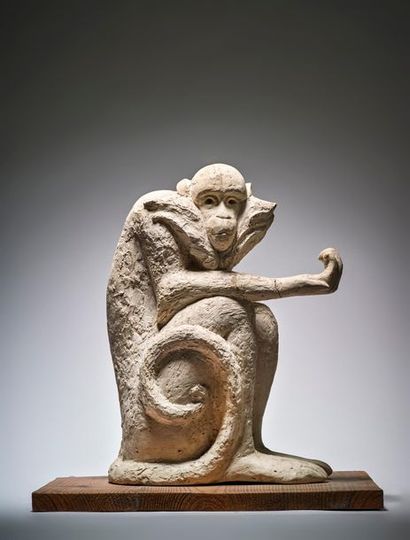 Henri SAMOUILOV (1930-2014) Hand stretched monkey
Plaster
42 x 29 cm
Accident