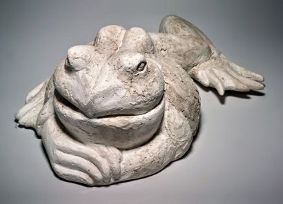 Henri SAMOUILOV (1930-2014) Toad
Plaster
14 x 37 cm