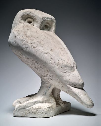 Henri SAMOUILOV (1930-2014) Owl
Plaster
H. 35 x 20 cm