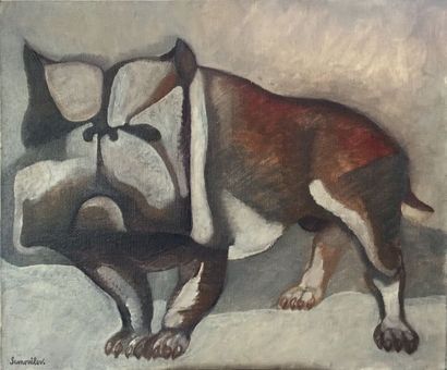 Henri SAMOUILOV (1930-2014) Buldog
Oil on canvas, signed lower left
38 x 46 cm