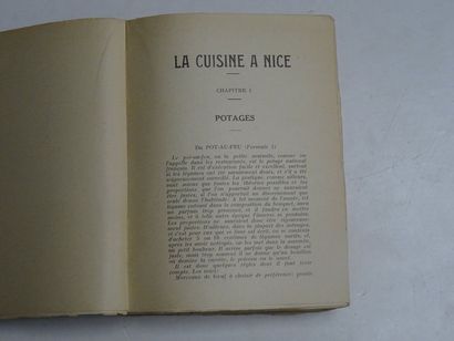 null "La cuisine à Nice", H.Heyraud; Ed. Léo Barma, 1922, 656 p. ( glossy cover,...