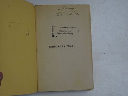 null "Traité de la table : cuisines- recettes - ornementations " Maurice des Ombiaux...