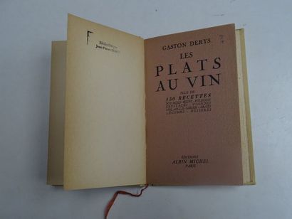 null "Les plats au vin ", Gaston Derys ; Ed. Albin Michel, 1937, 160 p. (cover insolated...
