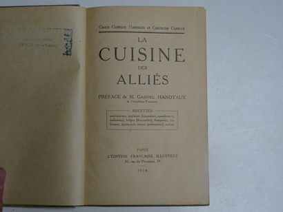 null « La cuisine des Alliés », Grace Clergue Harrison, Gertrude Clergue ; Ed. L’édition...