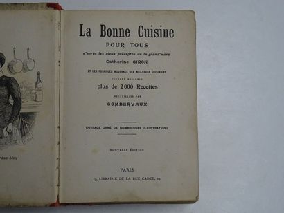 null « La bonne cuisine pour tous », Catherine Giron, Combervaux ; Ed. Librairie...