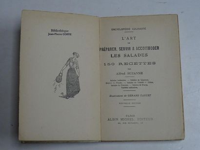 null "150 manières d'accommoder les salades", Alfred Suzanne; Ed. Albin Michel, undated,...
