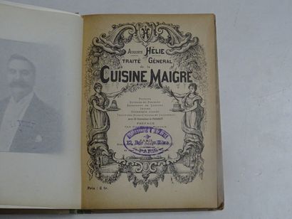 null "Traité général de la cuisine maigre ", Auguste Hélie ; Ed. Bibliothèque de...