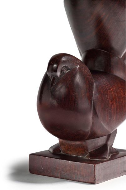 JAN et JOEL MARTEL (1896-1966) 
Pigeon écossais
Rare sculpture en taille directe...