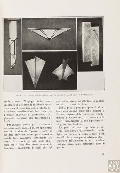 ETABLISSEMENTS PERZEL Suspension moderniste à armature polyédrique en étain enserrant...