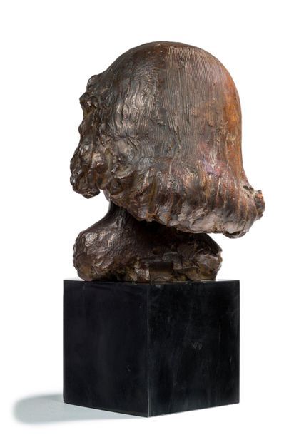 Paul BELMONDO (1898-1982) 
Bust of Jacqueline, little girl
Sculpture in bronze with...