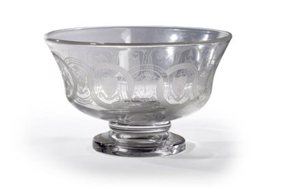J.E. CALDWELL pour STEUBEN 
Cup commemorating the 200th anniversary of the American...