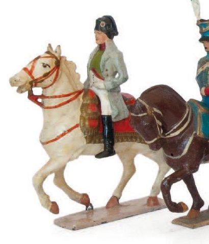 1er Empire Napoléon en redingote à cheval. (1 fig.) T.B.E. 3ème type.