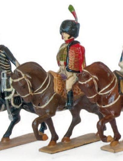 1er Empire Officier des chasseurs à cheval de la garde impériale. (1 fig.) T.B.E...