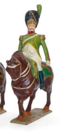 1er Empire Officier des grenadiers italiens à cheval. (1 fig.) T.B.E.