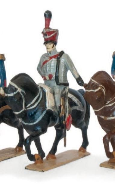 1er Empire Officier du 3ème régiment de hussards à cheval. (1 fig.) T.B.E.