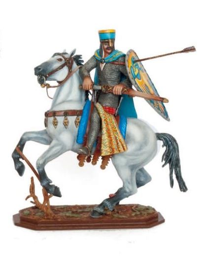 Argenieff. Moyen-Age Chevalier à cheval avec bouclier. (1 fig.) T.B.E.
