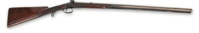 null Fusil de chasse à deux canons (vers 1850) Platines arrières à percussion à broche...